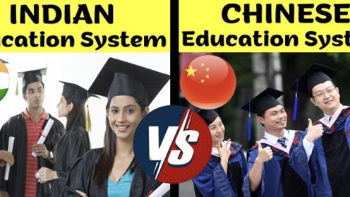 Difference between education system in India and China